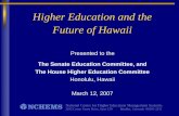 Higher Education and the Future of Hawaii
