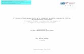 Process Management and related quality aspects in the ...