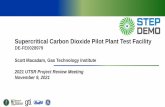 Supercritical Carbon Dioxide Pilot Plant Test Facility