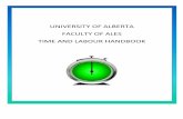 UNIVERSITY OF ALBERTA FACULTY OF ALES TIME AND LABOUR …