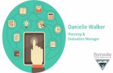 Danielle Walker Cover Planning & Evaluation Manager