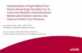 Implementation of High Fidelity Post- Partum Hemorrhage ...