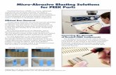 Micro-Abrasive Blasting Solutions for PEEK Parts