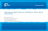 Managing Open Source Software 2010: Best Practices