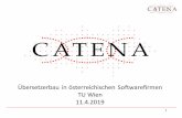 Übersetzerbau in österreichischen Softwarefirmen TU Wien 11.4