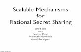 Scalable Mechanisms for Rational Secret Sharing