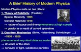 A Brief History of Modern Physics