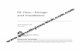 PE Pipe—Design and Installation