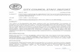 CITY COUNCIL STAFF REPORT SUBJECT: ORDINANCE …