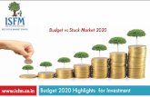 Budget 2020 Highlights for Investment - ISFM