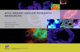 ATCC BREAST CANCER RESEARCH RESOURCES