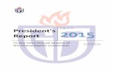 August 19 President's 2015 Report - Ghana Baptist Convention