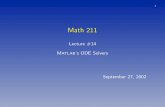 Lecture #14 MATLAB