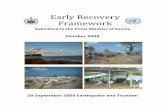 Early Recovery Framework