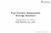 Fuji Electric Renewable Energy Solution