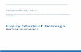 Every Student Belongs Initial Guidance