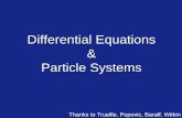 Differential Equations and Particle Systems