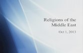 Religions of the Middle East - Lane Community College