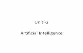 Unit -2 Artificial Intelligence