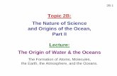 Topic 2B: The Nature of Science and Origins of the Ocean ...