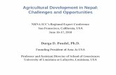 Agricultural Development in Nepal: Challenges and ...