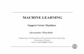 Support Vector Machines Alessandro Moschitti