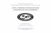 Final Site Characterization Guidance Document