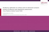 Audience attitudes to online and on-demand content: Levels ...
