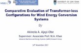 Comparative Evaluation of Transformer-less Configurations ...