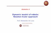 Dynamic model of robots: Newton-Euler approach