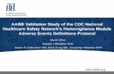AABB Validation Study of the CDC National