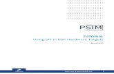 TUTORIAL Using SPI in DSP Hardware Targets