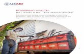 Powering Health: Batteries and Battery Management