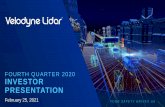 Fourth Quarter 2020 VLDR Earnings Presentation