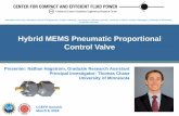 Hybrid MEMS Pneumatic Proportional Control Valve