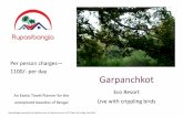 Per person charges— per day Garpanchkot