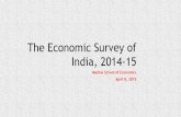 The Economic Survey of India, 2014-15