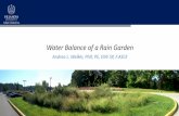 Water Balance of a Rain Garden - Schuykill Action Network