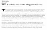 INNOVATION The Ambidextrous Organization