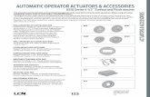 AUTOMATIC OPERATOR ACTUATORS & ACCESSORIES