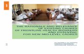 The rationale and relevance of existing cadres of ...
