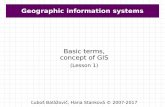 Basic terms, concept of GIS