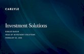 Investment Solutions - Global Investment Firm