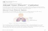 PATIENT & CAREGIVER EDUCATION About Your PleurX™ Catheter