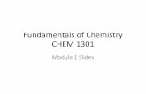 Fundamentals of Chemistry CHEM 1301