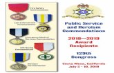 Public Service and Heroism Commendations 2018—2019 Award ...