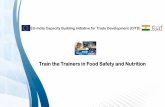 Train the Trainers in Food Safety and Nutrition