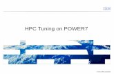 HPC Tuning on POWER7 - TIFR