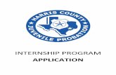Internship Application Packet - Harris County, Texas