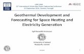 Geothermal Development and Forecas;ng for Space Hea;ng and ...